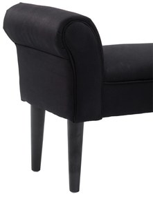 Banco Moderno de Linho – Wissy – 102x31x51 cm – Preto – Design Contemp
