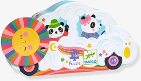 Puzzle 16 peças DJECO carro nuvem multicolor