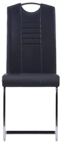 11 pcs conjunto de jantar couro artificial preto
