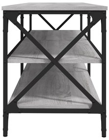 Móvel p/ TV 140x40x50 cm derivados de madeira cinzento sonoma