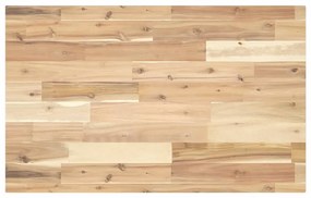 vidaXL Tampo p/ móvel casa de banho 140x50x4 acácia maciça não tratada