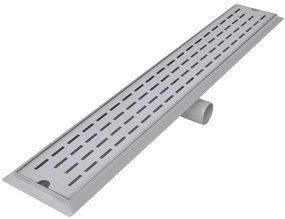 Dreno de chuveiro linear 2 pcs linhas 830x140 mm aço inoxidável