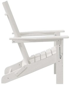Cadeiras Adirondack Dobráveis vidaXL 2 pcs Branca 74.5x80.5x90 cm HDPE