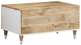 Mesa de centro 80x50x40 cm madeira de mangueira maciça