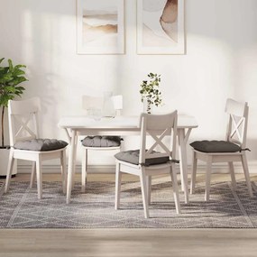 vidaXL Almofadas de Assento 4 pcs Cinzento-acastanhado 40 x 40 x 6 cm
