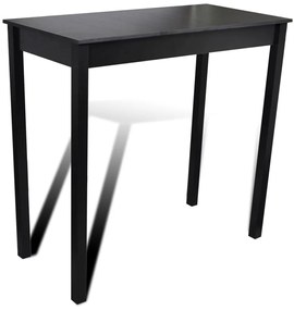 Mesa de bar com 4 cadeiras de bar preto