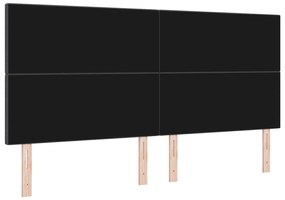 Cabeceira vidaXL Design Simples Cinza Escuro 200 cm Tecido de Veludo