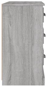 Aparador 104,5x35,5x67,5cm derivados de madeira cinzento sonoma