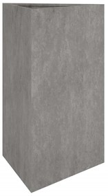 Vaso/floreira de jardim 50x43x75 cm aço corten