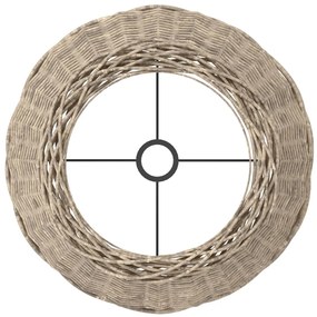 Abajur Ø45x28 cm vime castanho