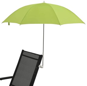 Guarda-sóis para cadeira de campismo 2 pcs 105 cm verde