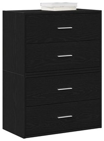 vidaXL Armários c/ 2 gavetas 2 pcs 60x31x40cm derivados de madeira