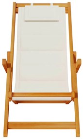 Cadeiras de Praia Dobráveis vidaXL 2 pcs Cinzento Claro em Madeira de