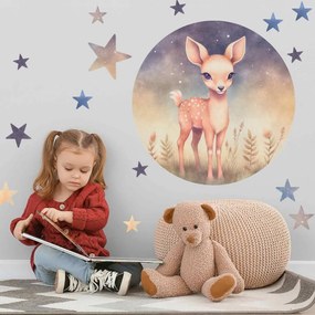 Autocolante para quarto de criança - Cervos e estrelas