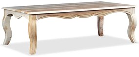 Mesa de centro madeira de acácia maciça 110x60x35 cm
