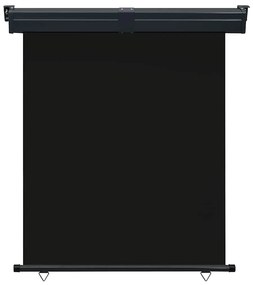 Toldo lateral para varanda 145x250 cm preto