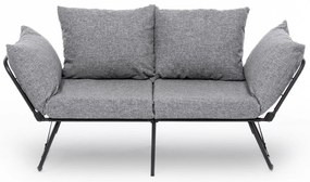 Sofá-Cama 2 Lugares Viper – Cinzento Claro – 150x78x60 cm