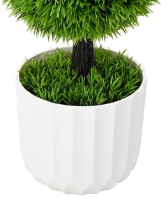 Planta Artificial Topiária de Pinho com Vaso 24x90 cm Verde