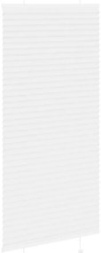 Branco Plissada Cega 60x150 cm Largura Tecido 59,4 cm Poliéster