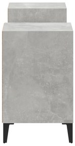 Móvel de TV 160x35x55 cm derivados de madeira cinzento cimento