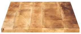 Tampo de mesa retangular 100x50x2,5 cm mangueira áspera maciça