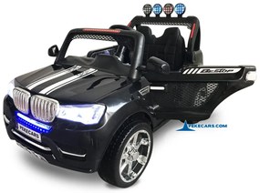 Carro eletrico crianças BMW X7 STYLE 12V 2.4G Preto Metalizado
