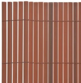 Cerca de jardim dupla face 110x300 cm castanho