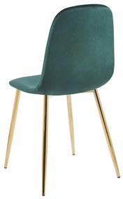 Cadeira Golden Teok Veludo - Verde