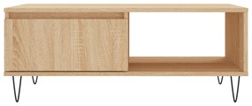 Mesa de centro 90x60x35 cm derivados de madeira carvalho sonoma
