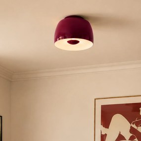 Plafon Retro Vermelho com Interior Branco Incl. LED Dimerizável em 3 Níveis - Vera