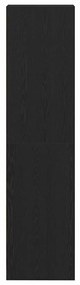 Guarda-roupa de Carvalho Preto da 30 x 50 x 200 cm - Feito de madeira