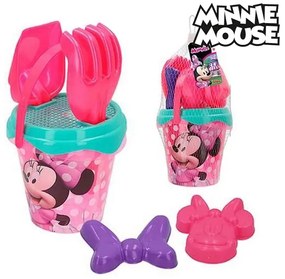 Conjunto de Brinquedos de Praia Minnie Mouse Plástico (5 Pcs)