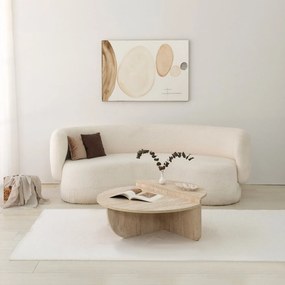 Mesa de Centro Podium – Travertino – Diâmetro 90 cm Altura 35 cm