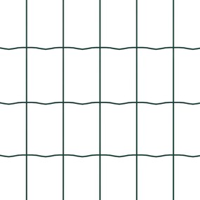 Cerca Euro com 13 postes em espeto, 0,8 x 25 m, em aço galvanizado ver
