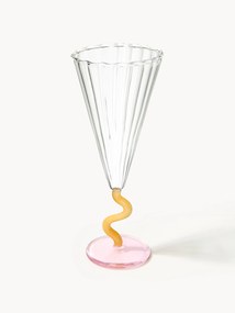 Handmade Champagne Glasses Curve, Set of 2