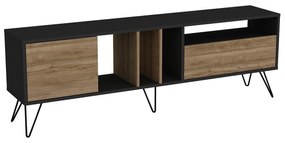 Móvel TV Mistico – Nogal e Preto – 180 x 58,7 x 35,5 cm