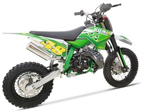 MINI MOTO Crianças MINICROSS gasolina Roan 50M 50cc 9cv 12/10" réplica KTM Verde