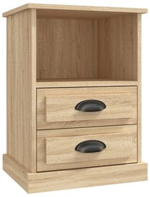 Mesas de cabeceira 2 pcs 43x36x60 cm cor carvalho sonoma