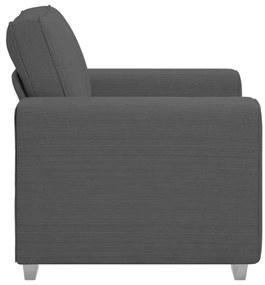 Poltrona 60 cm tecido corduroy cinzento-escuro