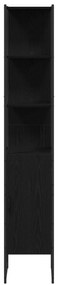 Armário de Pia para Casa de Banho vidaXL Carvalho Preto 60x30x60 cm Ma