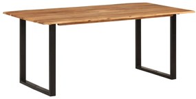 Mesa de jantar 180x90x76 cm madeira de acácia maciça