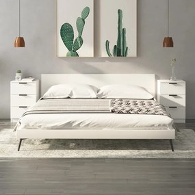 vidaXL Mesas de cabeceira 2 pcs 40x36x65 cm branco