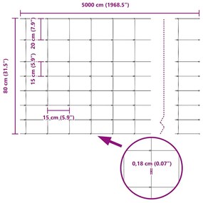 Postes de Cerca vidaXL 11 pcs U-Channel 80 cm Aço Galvanizado