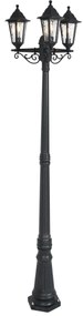 Poste de Exterior Clássico Preto 217cm IP44 - New Haven Hammered Clássico / Antigo