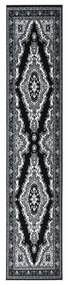 vidaXL Passadeira 100x500 cm polipropileno preto