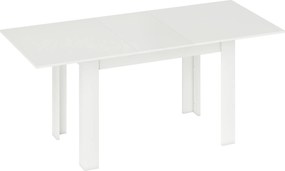 HOMCOM Mesa de jantar extensível, 140/180 x 80 cm Mesa de cozinha para 6-8 pessoas, para cozinha, sala de jantar, Branco | Aosom Portugal