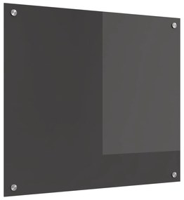 vidaXL Proteção de Cozinha Cinza Escuro 70 x 60 cm vidro temperado