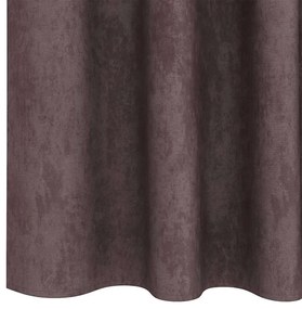 Cortina de Veludo 2 peças com Ilhós Castanho 260 x 140 cm