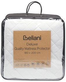 Sobre-colchão em algodão japara branco 180 x 200 cm ALMANZOR Beliani