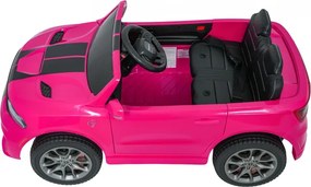 Carro elétrico para Crianças 2 a 5 anos, 12V Dodge Durango Rodas de espuma EVA, assento Couro ecológico e Comando Rosa